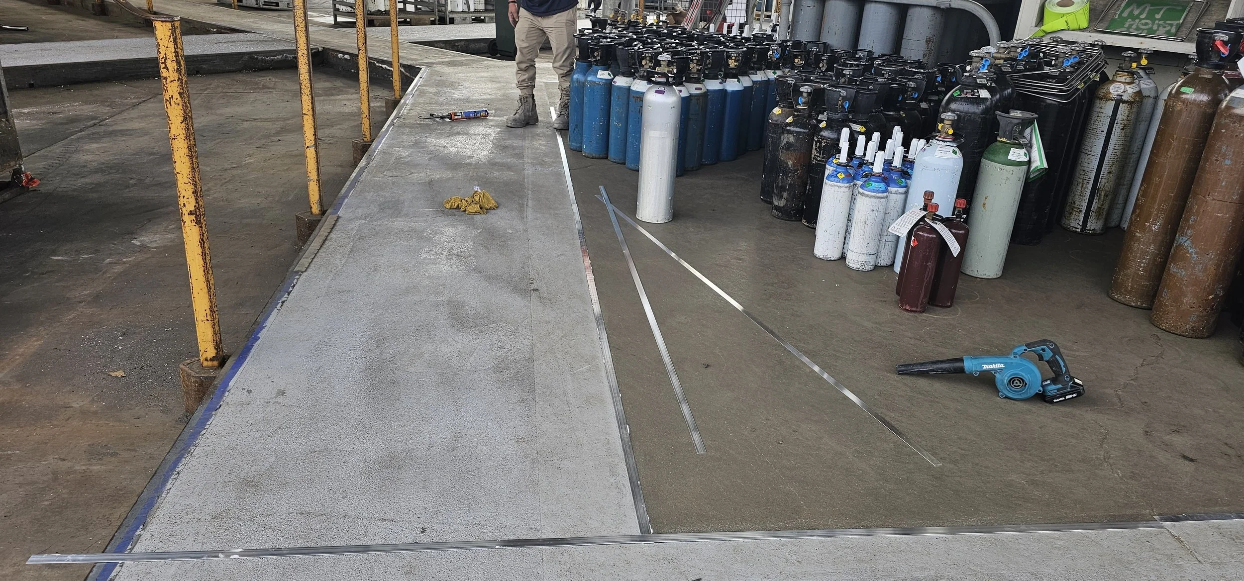 BOC Cylinder Depot - Grinding and Epoxy Screed